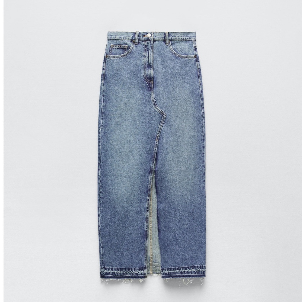 Zara DENIM SKIRT TRF - Picture 16 of 16